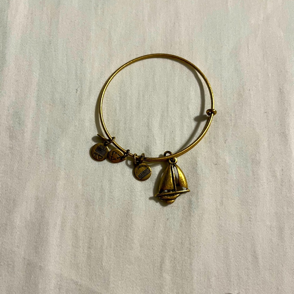 Alex and Ani sailboat charm bangle bracelet